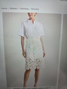 SIMKHAI Short Sleeve Combo Dress